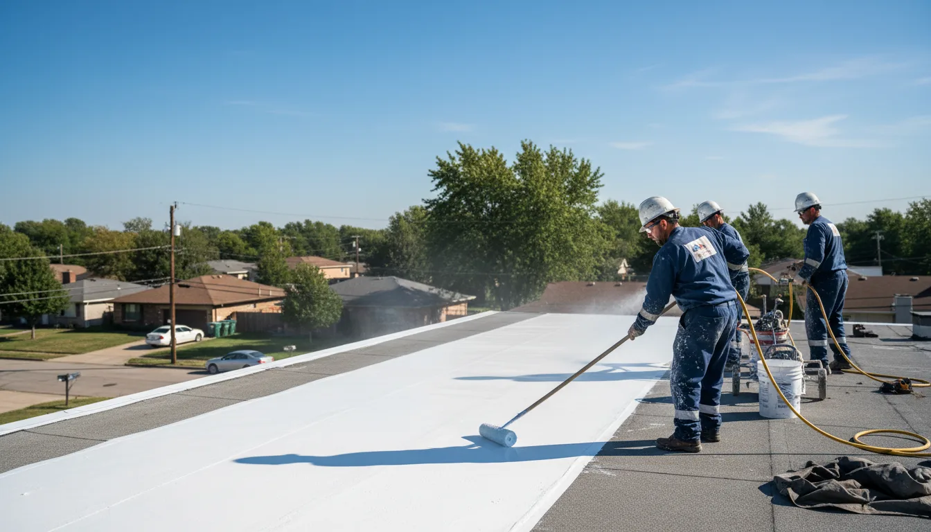 Commercial roof coating in South Glens Falls, NY near me